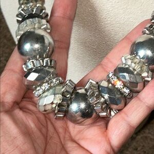 You and I Silver Statement Necklace